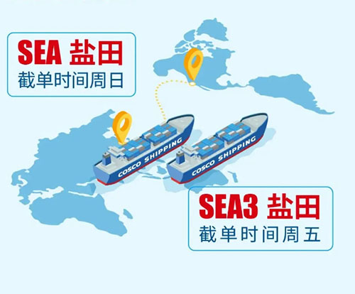 中远海运美西快线SEA3航线